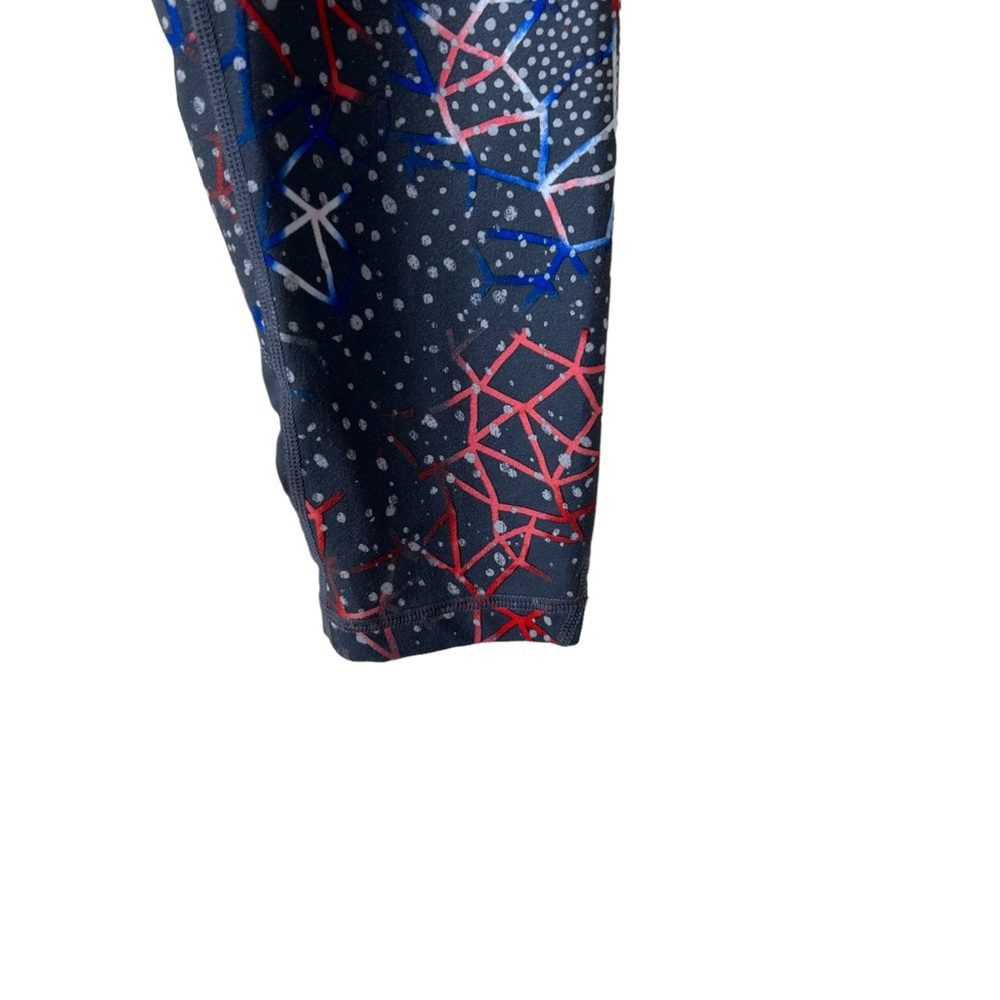 Zella Geometric Pattern, Orange, White, Gray Blue - image 4